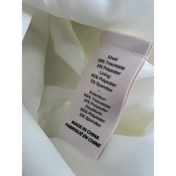 Cinq a Sept Nanon Crepe Ruffle Dress in Ivory - Picture 13 of 13